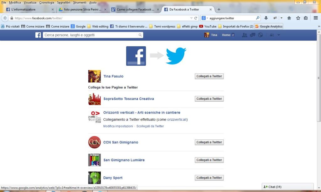 twitter facebook